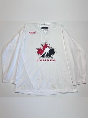Bauer Team Canada White Hockey Jersey - Men's Large